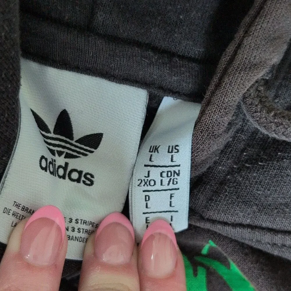 adidas Men's L Black Pullover Hoodie Always Fresh Always Original Graphic